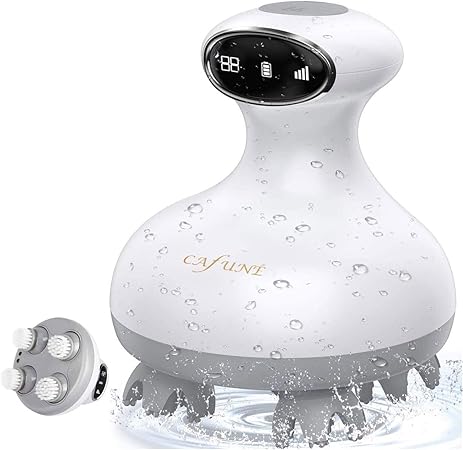 Amazon ヘッドケア 電動 頭皮ケア ブラシ ヘッドスパ 首 肩 全身 電動ブラシ Cafune 電動頭皮ブラシ