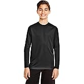 Team 365 Youth Zone Performance Long-Sleeve T-Shirt XS BLACK