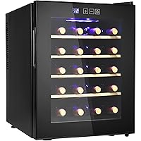 20 Bottle Wine Cooler Refrigerator- Freestanding Wine Cellar For Red, White, Champagne or Sparkling Wine, Quiet…