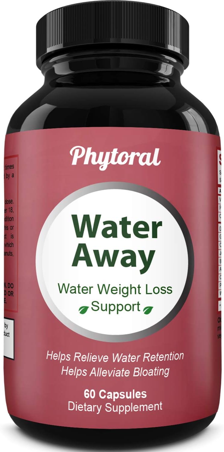 Premium Water Pills Diuretic Pure Dietary Supplement for Water Retention Relief Detox Cleanse for Men & Women: Health & Personal Care