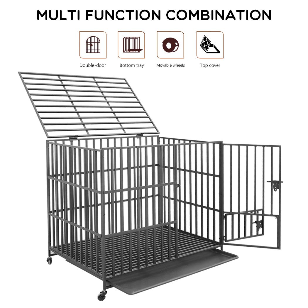 dog crate cart on wheels