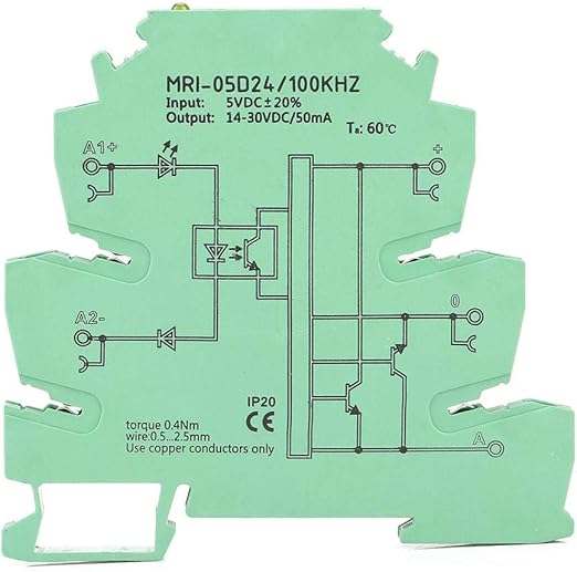 Amazon リレーモジュールplcインタフェースリレー Mri 05d24 100khz 5vフォトカプラ絶縁plcリレー光結合絶縁高速 フォトカプラ保護リレー 超薄型リレーモジュール Walfront 大型家電 通販