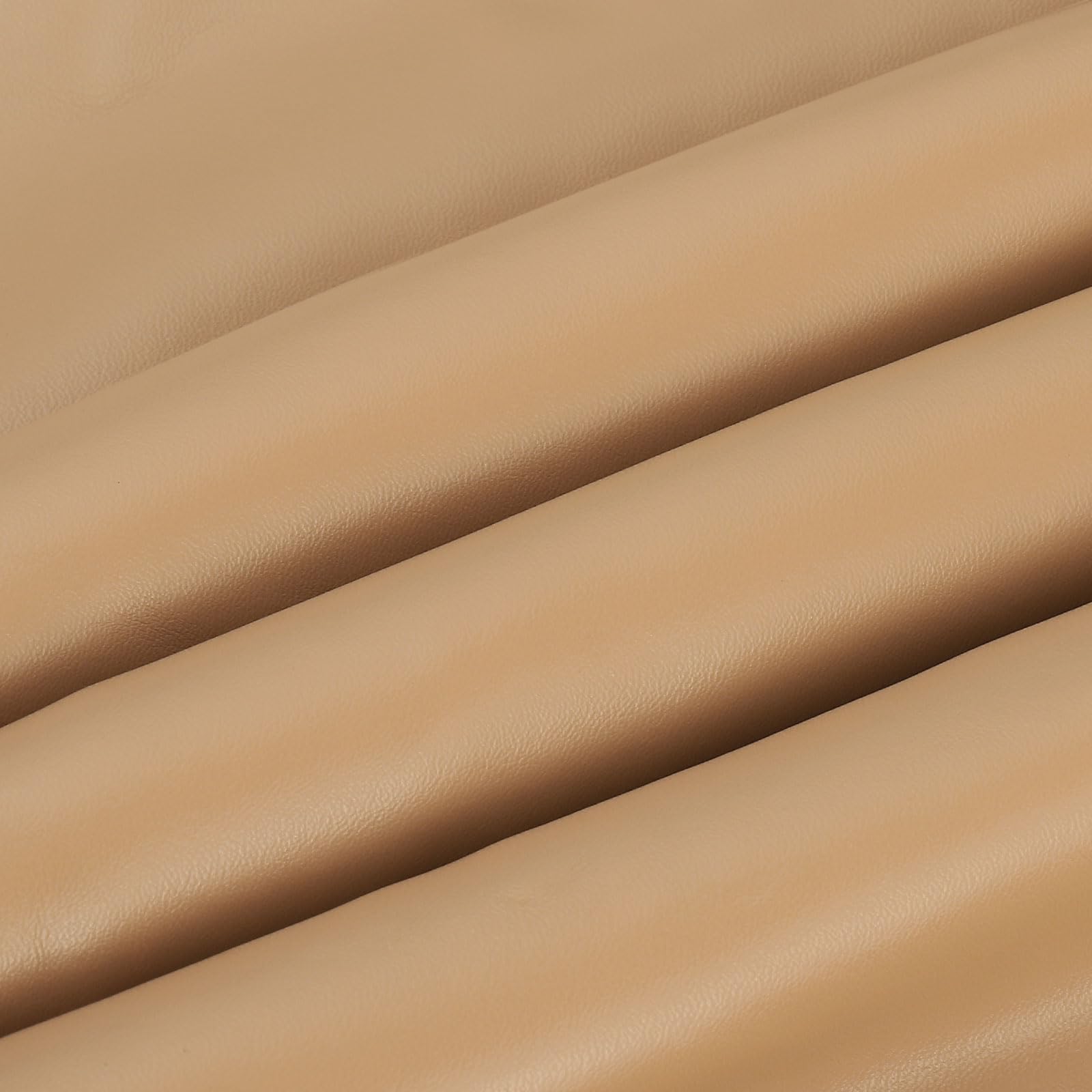 PATIKIL 54x19.7x0.03 Inch Faux Leather Sheets, Soft Colored Faux PU Leather Sheets Repair Fabric Patch for Book Binding, Repairing, Crafting, Sewing, Dark Khaki