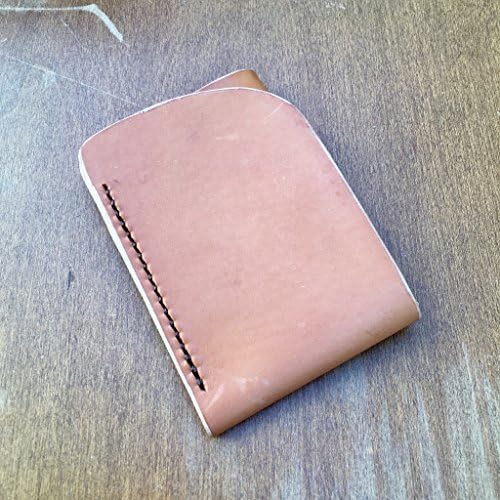 Natural Veg-Tan Leather Card Wallet, Minimalist Leather Wallet, Front Pocket Wallet, Leather Wallet, Veg Tan Wallet