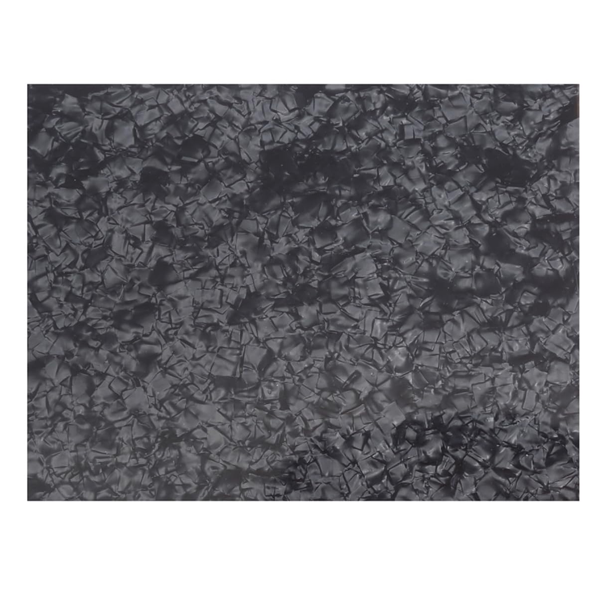 Musiclily 20x25cm Acoustic Guitar Self Adhesive Pickguard Blank Material Scratch Plate Sheet, Black Pearl