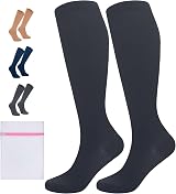 360 RELIEF 360 RELIEF 1 Pair Compression Socks 15-20 mmHg Black L/XL view 1