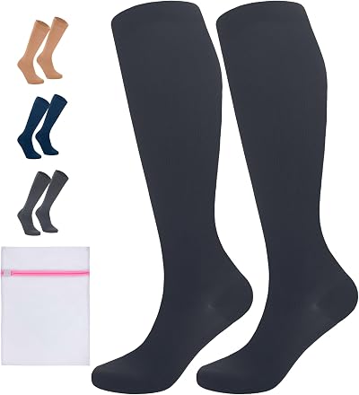 360 RELIEF 360 RELIEF 1 Pair Compression Socks 15-20 mmHg Black L/XL