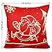 LUDILO Christmas Pillow Covers 4Packs 18x 18 Inches Christmas Decor Throw Pillow Case Covers Home Decor Sofa Cover Cushion Christmas Decorative Pillowcase Indoor Decor for Christmas Party Supplies