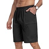 DOWMQ Mens Cargo Hiking Shorts Lightweight Elastic Golf Shorts for Casual Work Athletic Travel Outdoor with 5 Pockets
