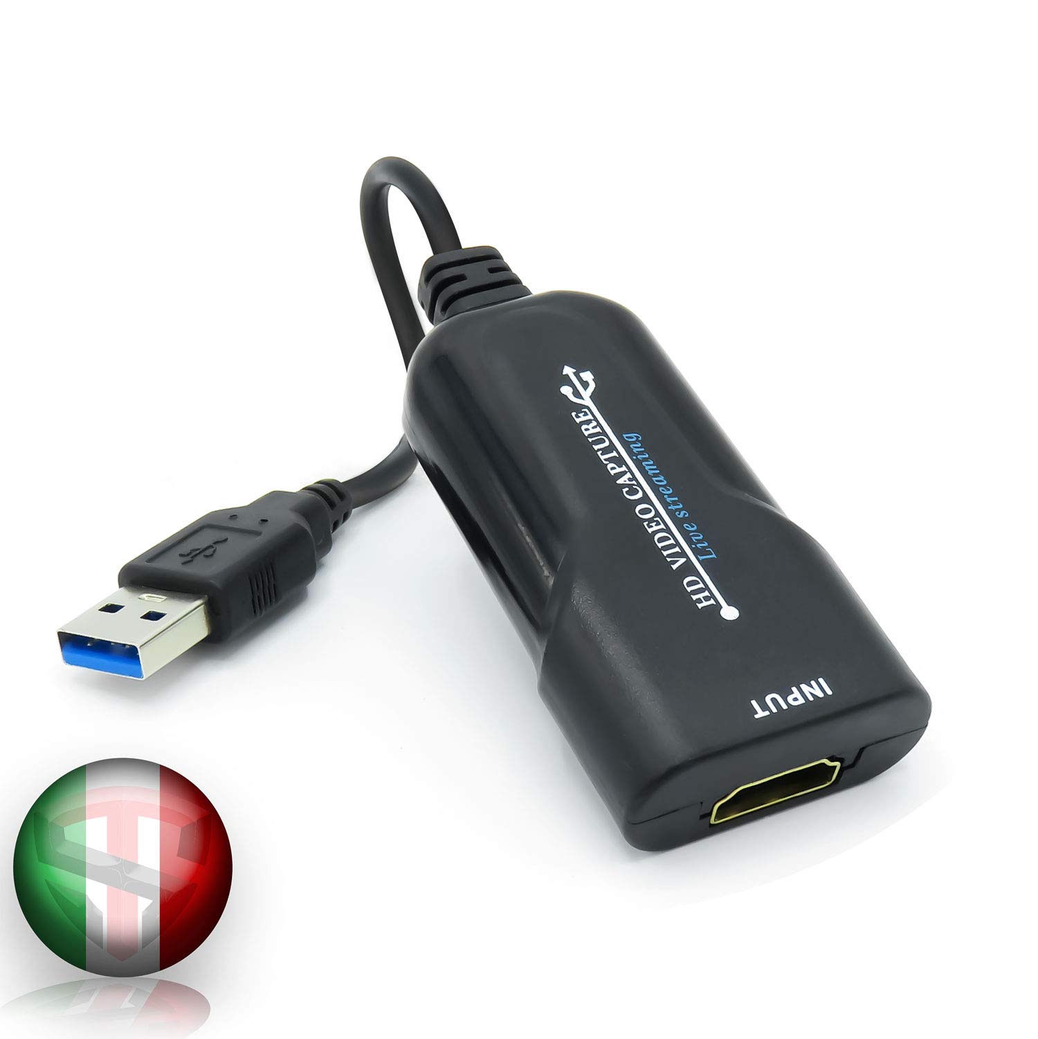 TechSide HDMI to USB 3.0 Video Capture Card | 2024 Windows 11 MacOs Catalina Android Linux | 1080p 60 Fps for DSLR Video Camera Action Cam Streaming