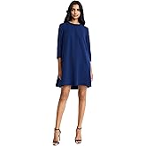 Donna Morgan Womens 3/4 Sleeve Tent Dress W/Pleat Color