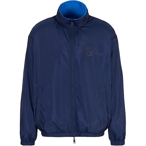 Armani Exchange Men's Quilted Bomber Jacket, Navy, X-Large