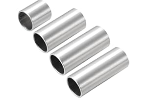 4Pcs Guitar Slide Set, Stainless Steel Professional Guitar Slide for Guitar Bass and Other Instruments, 28/51/60/70mm Metal S