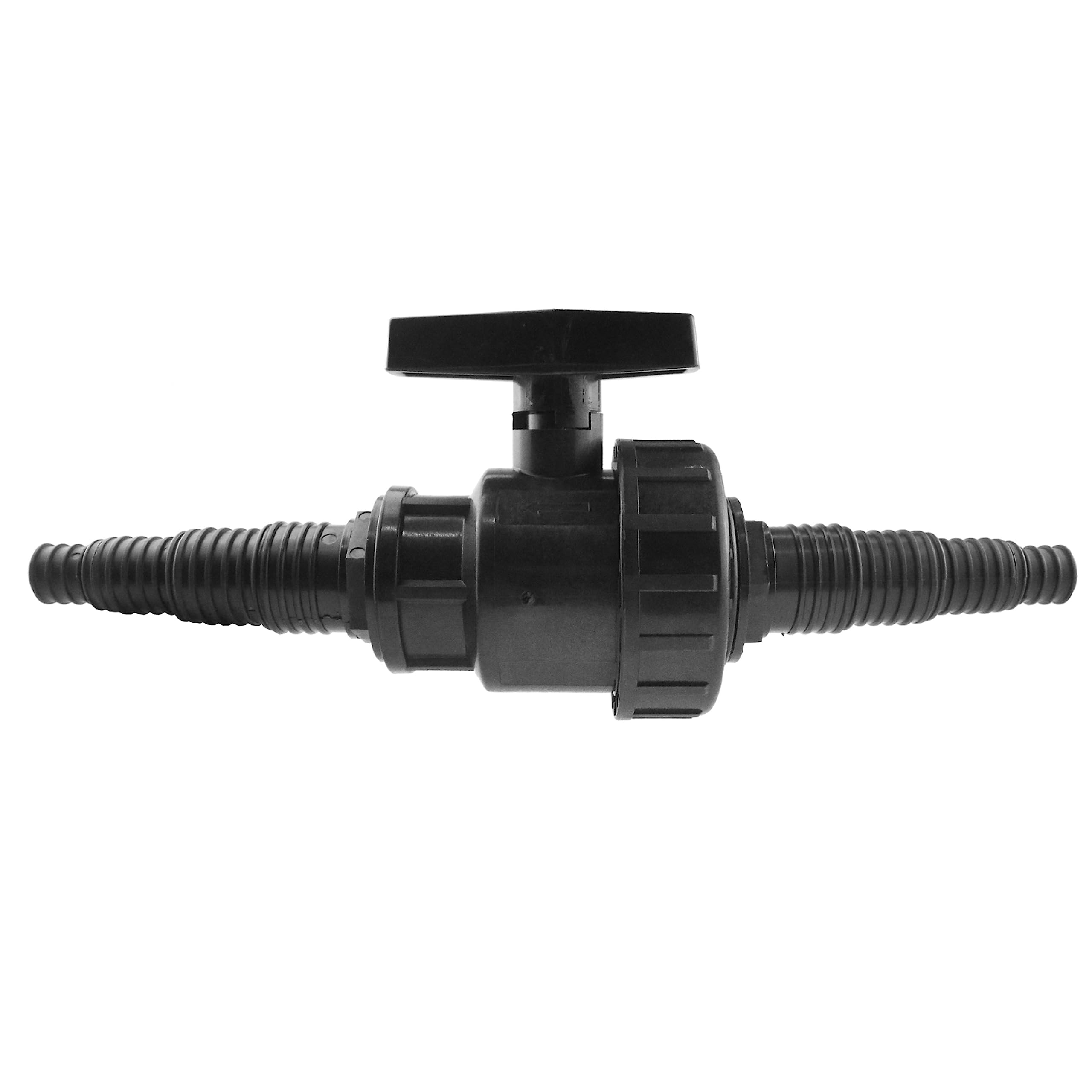 Pond Pipe Flow Valve for use with Pumps,Waterfalls,Filters,Drain tap fits 12.5mm 19mm or 25mm Multi-Size for Corrugated Flexible Hose