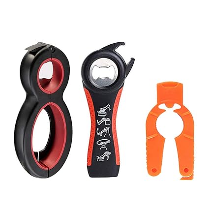 Amazon Com Bottle Jar Can Opener 3 Pack Multi Opener Kitchen