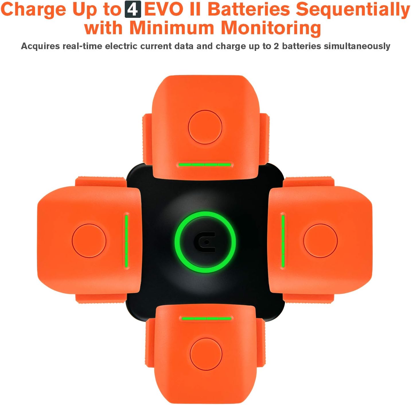 Autel Robotics EVO 2 Drone Series 4-in-1 Multi Battery Charging Hub: Home Audio & Theater