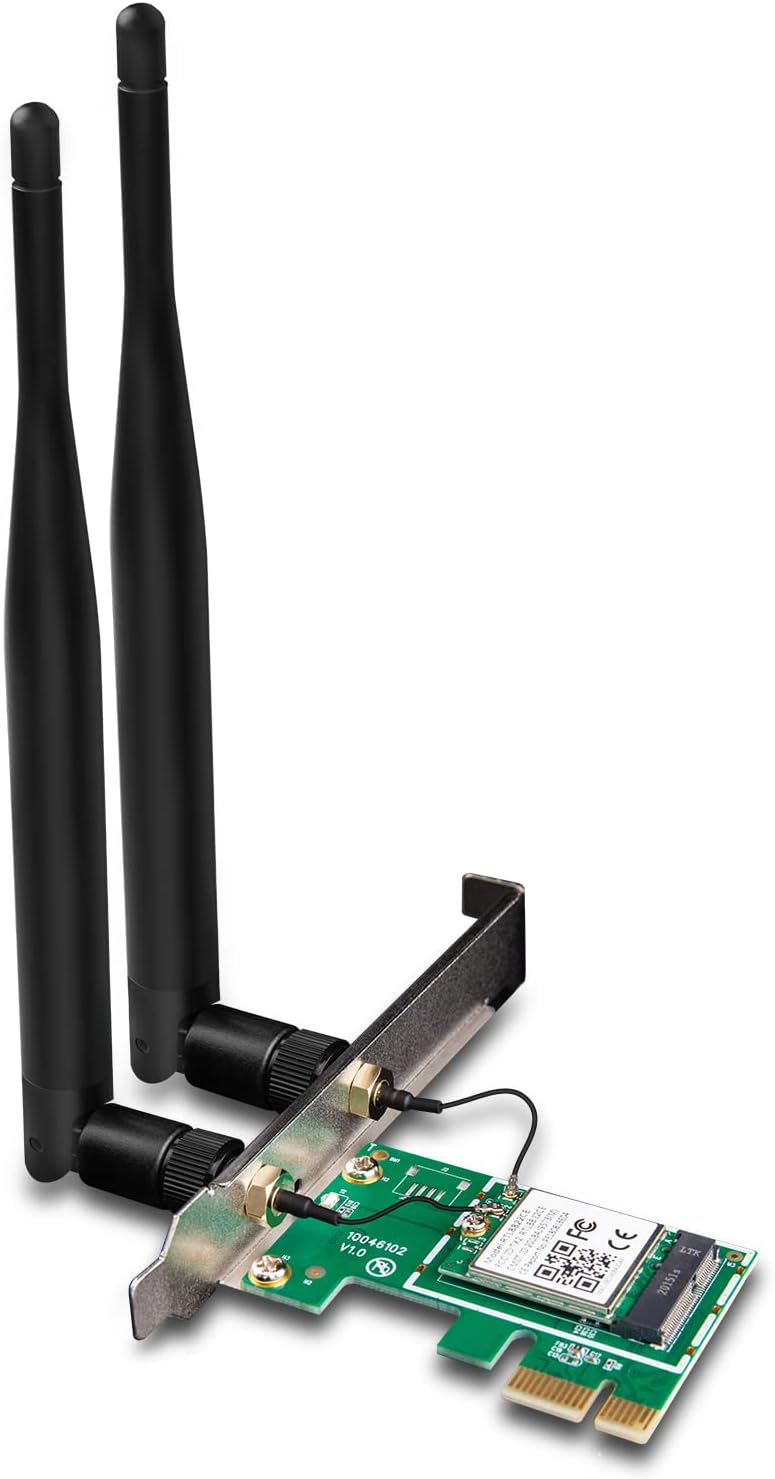 Tenda AC1200 PCIe WiFi Card Dual Band Wireless 5dBi Antennas Windows 10