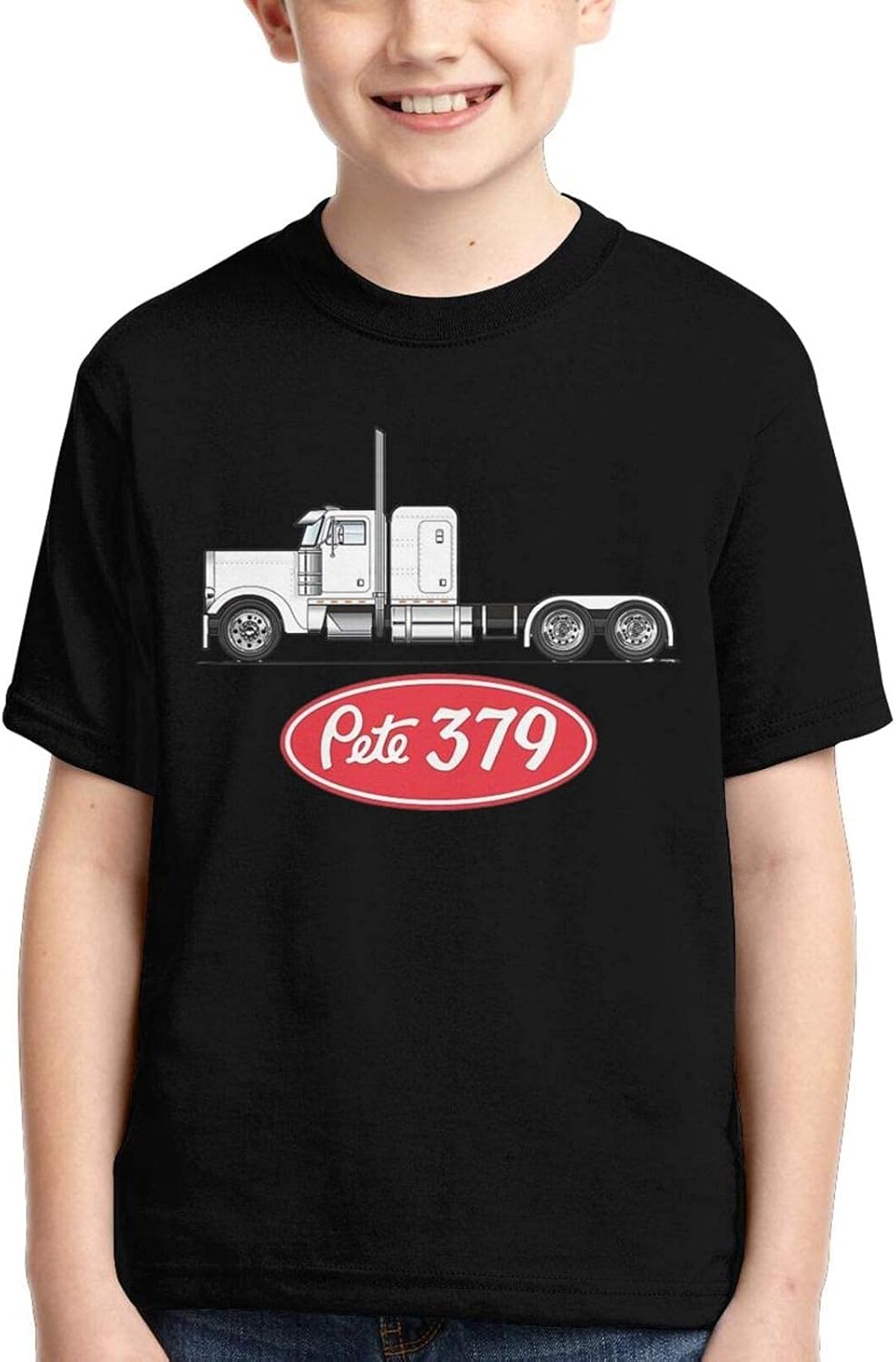 Peterbilt Truck Summer TShirts for Boys and Girls Short Sleeves Cute