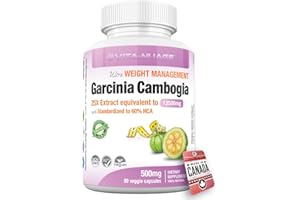 Vita-Nuage | Canada Brand | Garcinia Cambogia 25X Extract 60% HCA 90 Count Ultra Slimming Weight Loss Supplement Fat Burner S