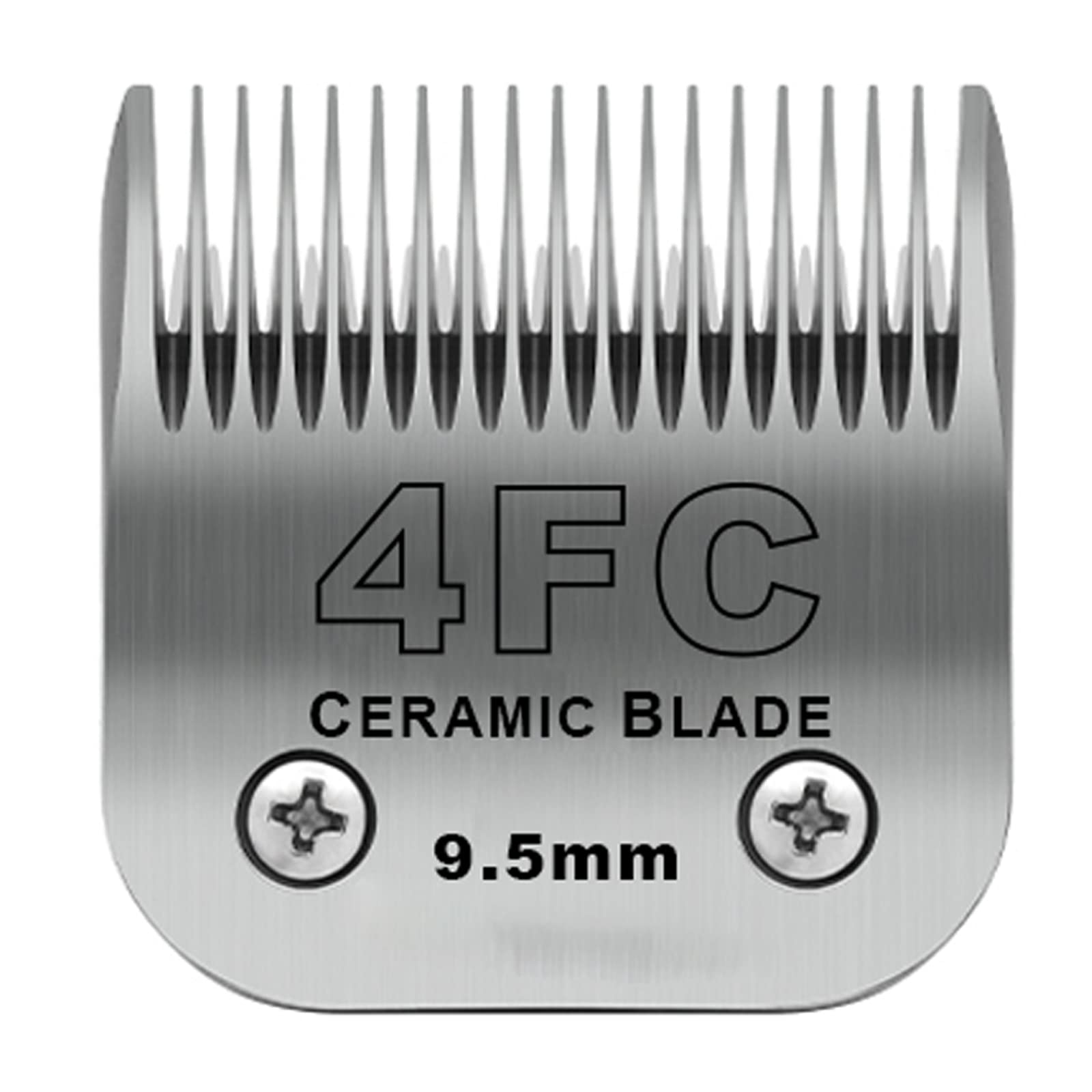 Photo 1 of DODAER Detachable Pet Dog Clipper Blades,Compatible with Andis Size 4FC Cut Length 3/8"(9.5mm),Most Oster A5,Wahl KM Series Clippers,Made of Ceramic Blade & Stainless Steel Blade