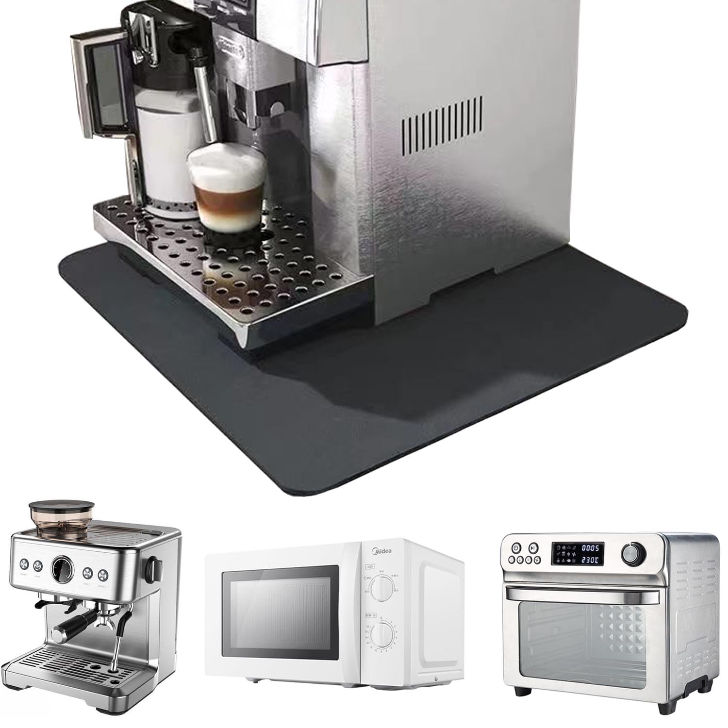 Kitchen Appliance Sliders 360 Degree Rotation Moving on Counter, Appliance Slider Cut to Fit, Mat for Kitchenaid Mixer with Kitchen Accessories,Appliance Mover for Espresso Machine, Food Processor