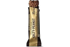Barebell Protein Bar 1.9oz - Salty Peanut With PickN Buy Bonus Sour Gummies Mesh Pouch (Salty Peanut, 10 Pack)
