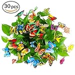 Butterfly Stakes 30 Pack 3.9" Butterfly Yard Planter Flower Pot Garden Ornaments Decorations By Cefan