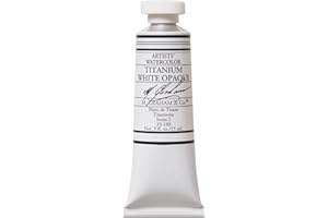 M. Graham & Co. 1/2-Ounce Tube Watercolor Paint, Titanium White Opaque (33-180)