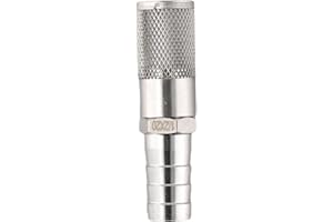 Stainless Steel Hose Barb Filter Strainer 3/4 Inch 19-20mm Mesh Screen Inline Fuel Gas Water Pump Filter With Removable Mesh 