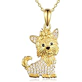 Cehuzeli Dog Gifts for Women 925 Sterling Silver Dog Necklace Dog Jewelry for Women Dog Birthday Gift