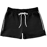 FIROTTII Mens Athletic Sweat Shorts 3 Inch Cotton Soft Casual with Pockets Gym Workout Running Short