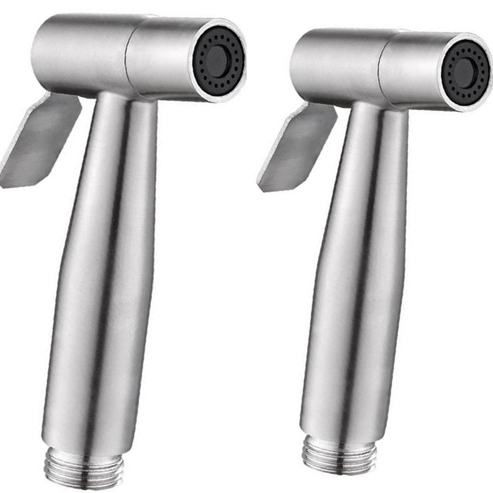 Photo 1 of 2 Pieces Bidet Toilet Sprayer Head Stainless Steel Handheld Sprayer for Cloth Diaper, Bathroom, Kitchen and Toilet Cleaning