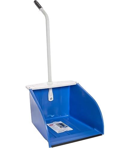 Paletta Per Spazzatura Winco DP-14R Con Manico Lungo 63,5 Cm – Capacità Extra Large, Bordo In Gomma Per Detriti Fini, Uso Commerciale - 4