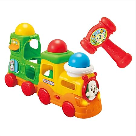 Amazon ワンワンとうーたん ボールをポン ワンワンのおしゃべりトレイン ハンマートイ おもちゃ