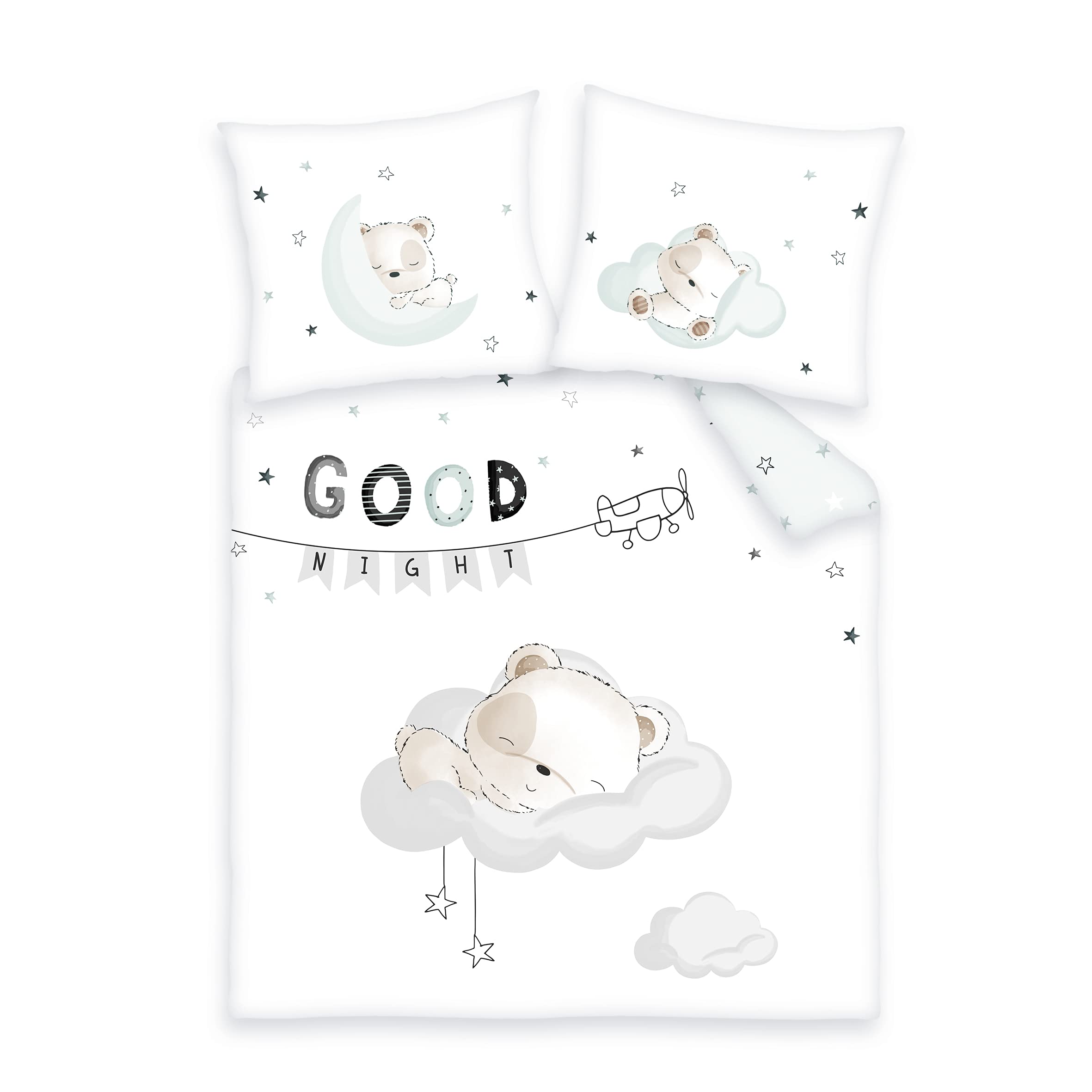 Herding Bedding Set, Brown, 35 x 40 cm, 80 x 80 cm