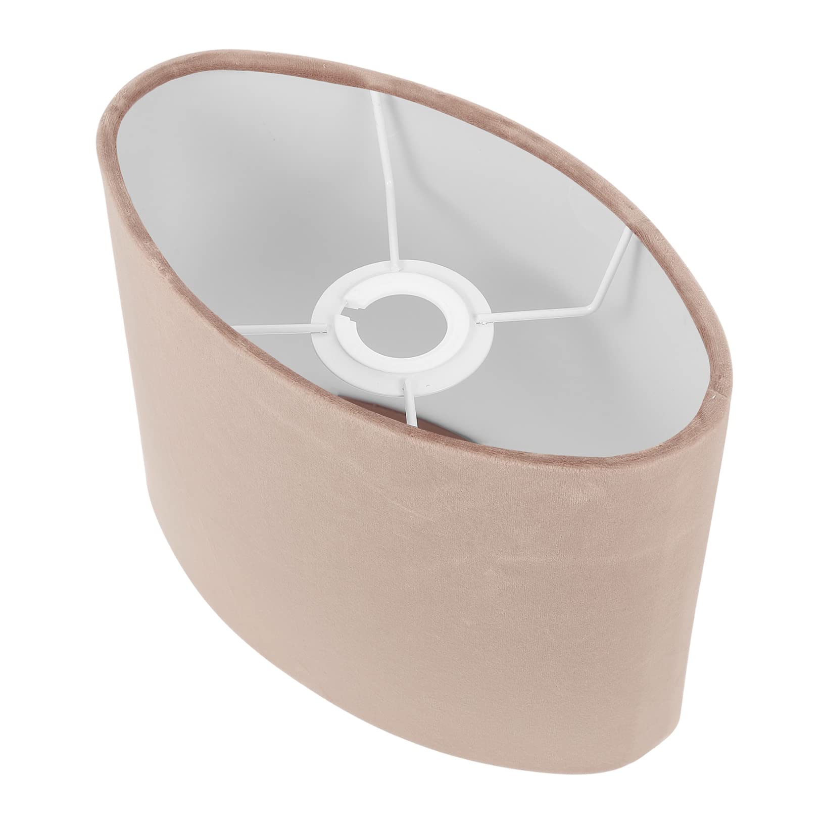CAXUSD Cloth Lampshade Oval Decorative Light Cover for Table Lamps Easy to Install Accessory Warm Lighting for Home Decor Fits Bulbs Protects Against Dust — image 1