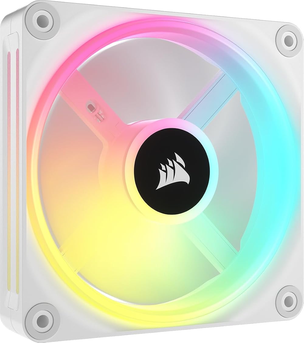 Corsair iCUE LINK QX120 RGB 120mm Magnetic Dome Fan White