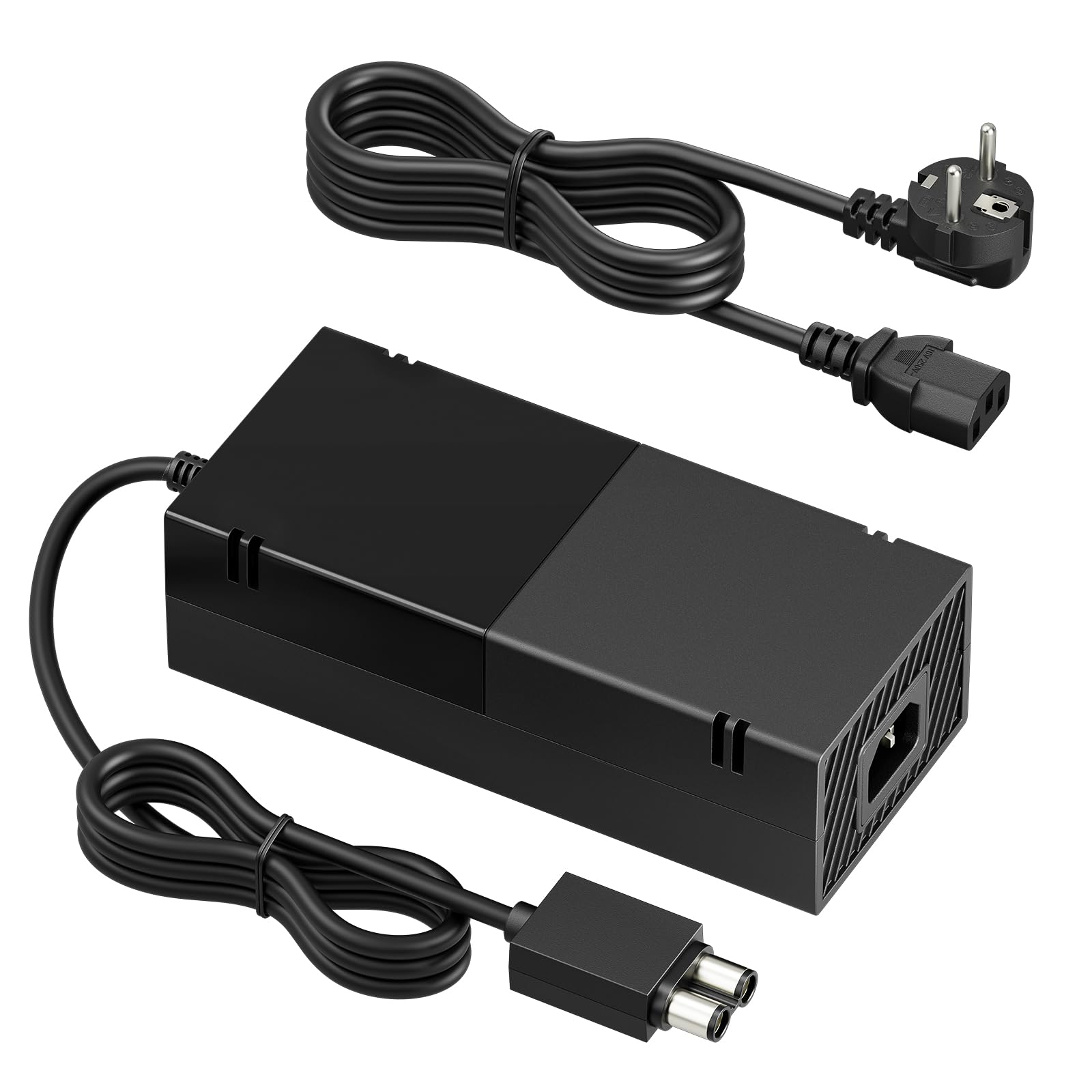 Polerty Netzteil für Xbox One Konsolen Adapter Ladegerät mit EU Ladekable onsole Ersatz Kit Netzteile Brick De Ladekable