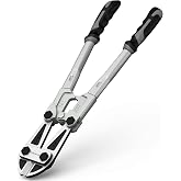 OTLOOMTBT 14 Inch Bolt Cutter with Adjustable Jaw Gap | CR-MO Steel, Compound Leverage &amp; Contoured Grips for Small Bolts, Rebar, Round Steel Rods and Fence Mesh