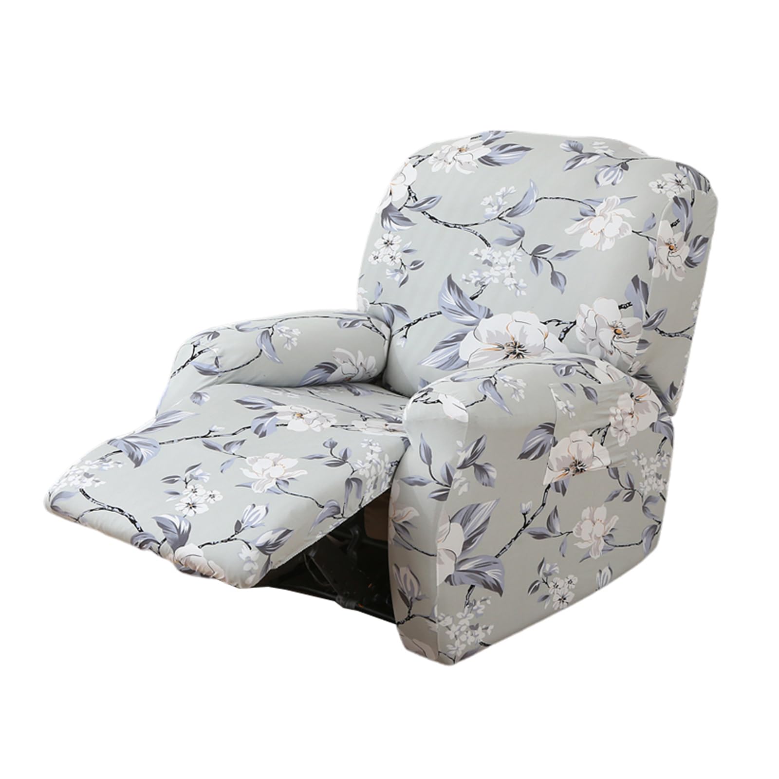 Photo 1 of FUANGUI Recliner Chair Cover 4-Pieces Lazyboy Cover for Recliner Chair with Storage Pockets Furniture Protector for Living Room, Jacquard Sofa Slipcover for Kids, Pets, Dog and Cat, 10