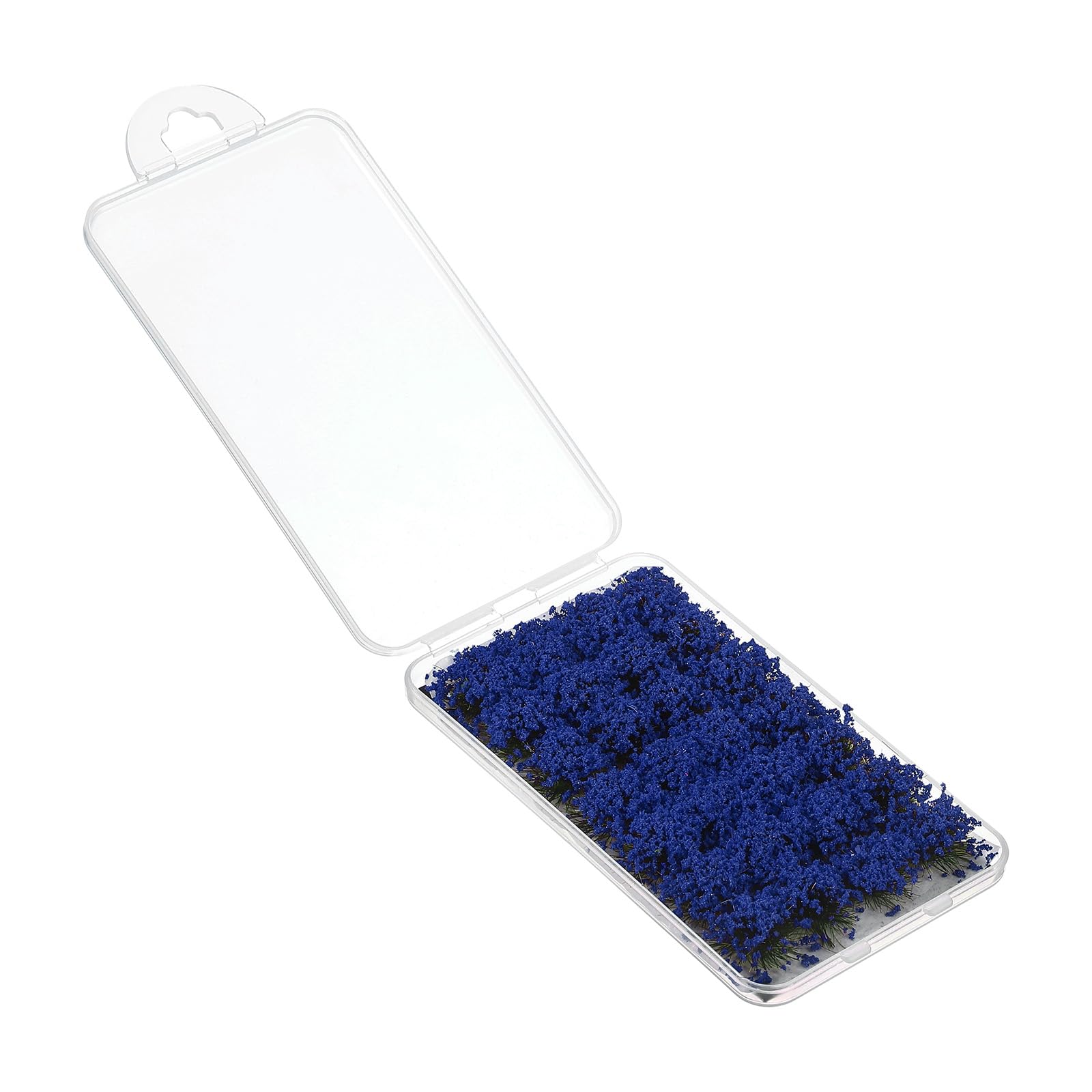 PATIKIL Static Flower Cluster Grass Tuft Model, 1 Set/28Pcs Miniature Flowers Vegetation Groups Bushy Tuft Scenery Model DIY for Landscape Railway Artificial Grass Modeling, Blue