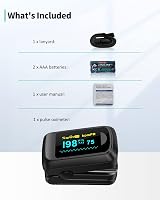 HealthTree Fingertip Pulse Oximeter Bluetooth Oxygen Saturation Monitor view 9