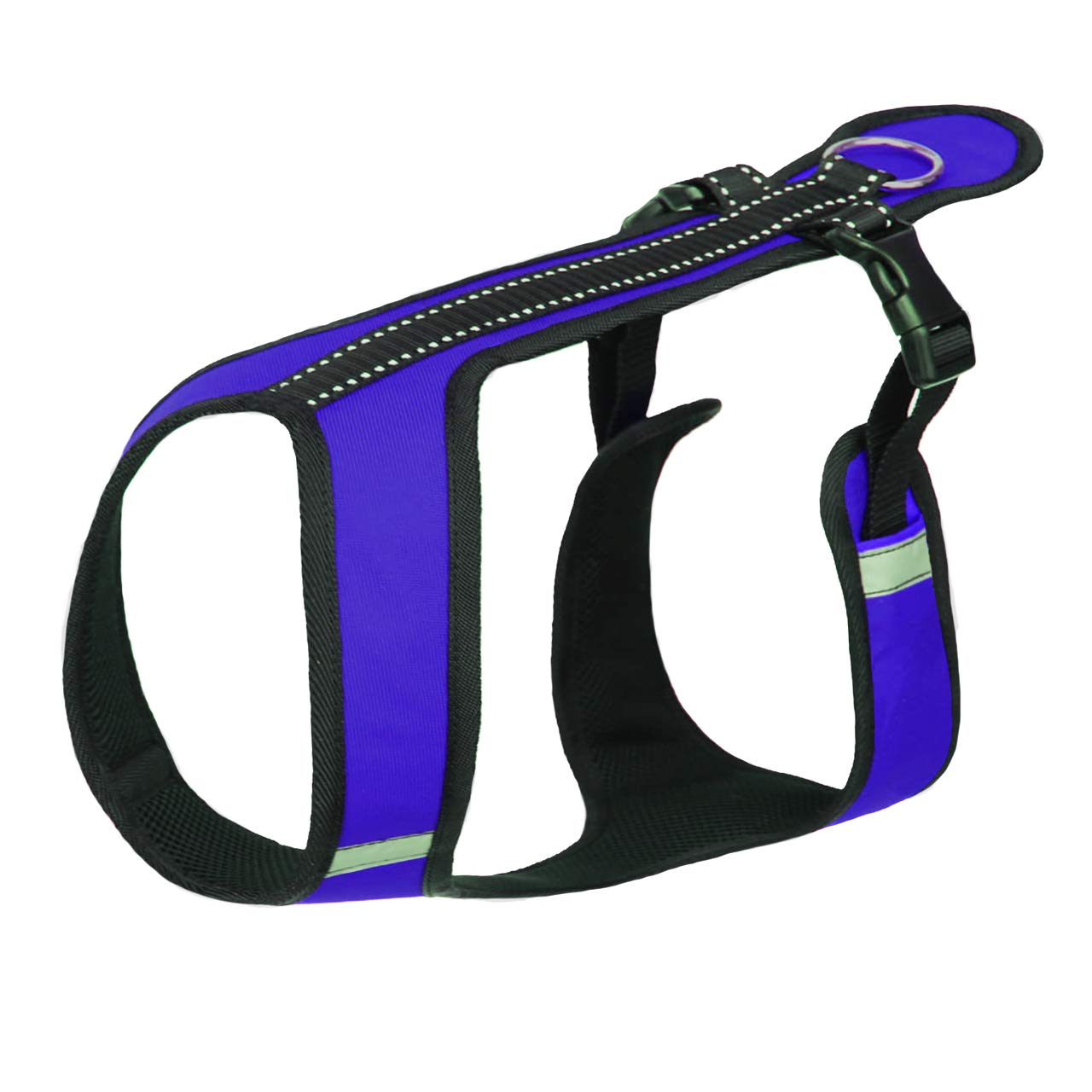 Northern Howl Canicross Dog Harness in Blue with Reflectors
