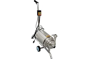 INTBUYING 3T/H Mobile Portable Centrifugal Pump Food Grade Sanitary Beverage Pump Stainless Steel Transfer for Liquid Beverag