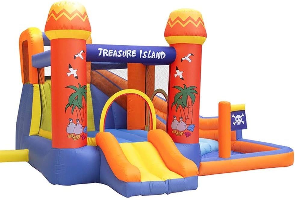 Bouncy Castle Inflatable Bounce House Castle With Large Slides Bounce Area And Obstacles Inflatable Bouncer House Jumper With Blower For Kids (Color : 01, Size : 340x330x195cm)