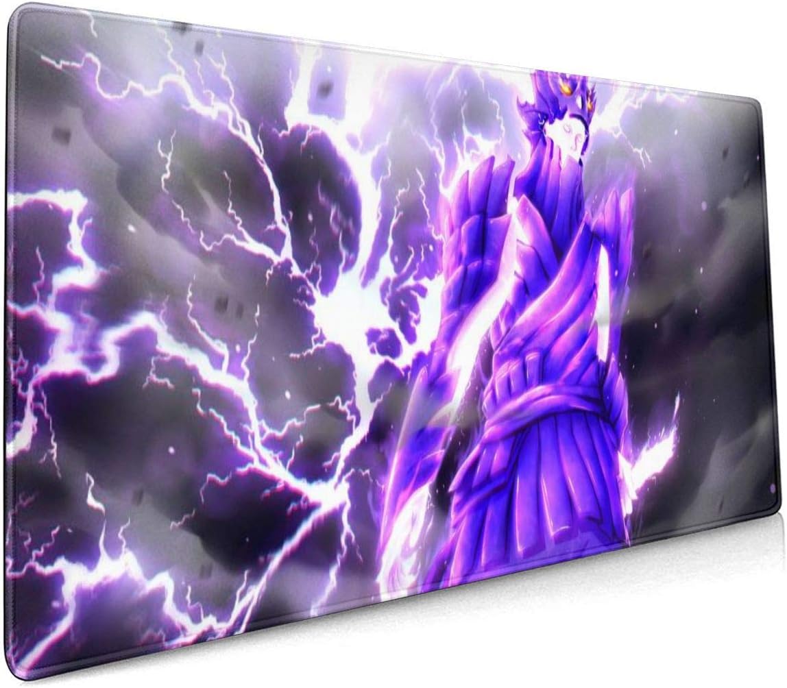 Naruto Sasuke Anime Mouse Pad Extended XXL & Large Gaming Mat Protector Stickers 35.5 X 15.8 Inch (90x40 cm)