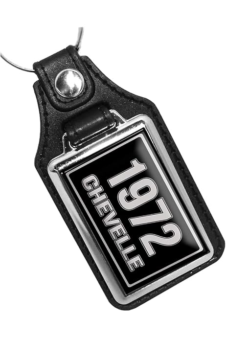 1978 Trans Am Bird Keychain - Martinique Blue Faux Leather Car Key Ring With Firebird Design