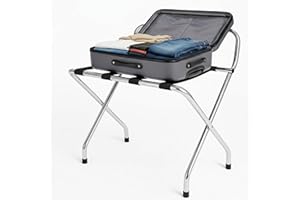 Luggage Rack, Foldable Suitcase Stand, Set of 2, Metal Luggage Holder for Guest Room, Foldable steel frame | Suitcase Stand P