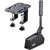PXN HB S PC Handbrake for Sim Racing (Windows 7/8/10/11) | 16-Bit Hall Sensor, Alloy Construction, Adjustable Force, Stroke &amp; Orientation, Replaceable Spring &amp; Damping, Desk Clamp