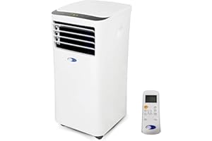 Whynter ARC-102CS Compact Size 10,000 BTU (7,000 BTU SACC) Portable Air Conditioner, Dehumidifier, and Fan with Activated Carbon and SilverShield Filters, for Rooms up to 300 sq ft in White